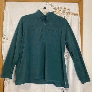 Eddie Bauer Women's Size 2XL Green Pullover Turtleneck